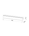ELEGANCE*Aplique LED 17W 3000K